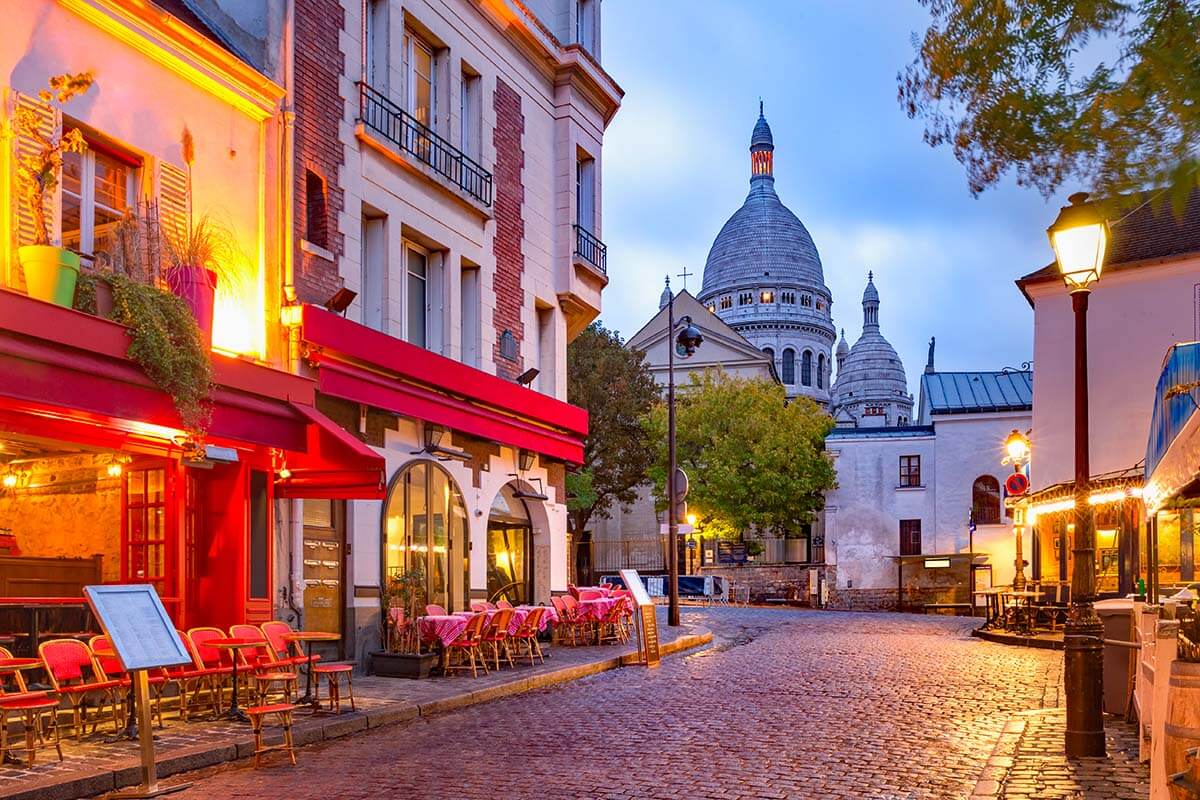 Plaza del Tertre en Montmartre, París