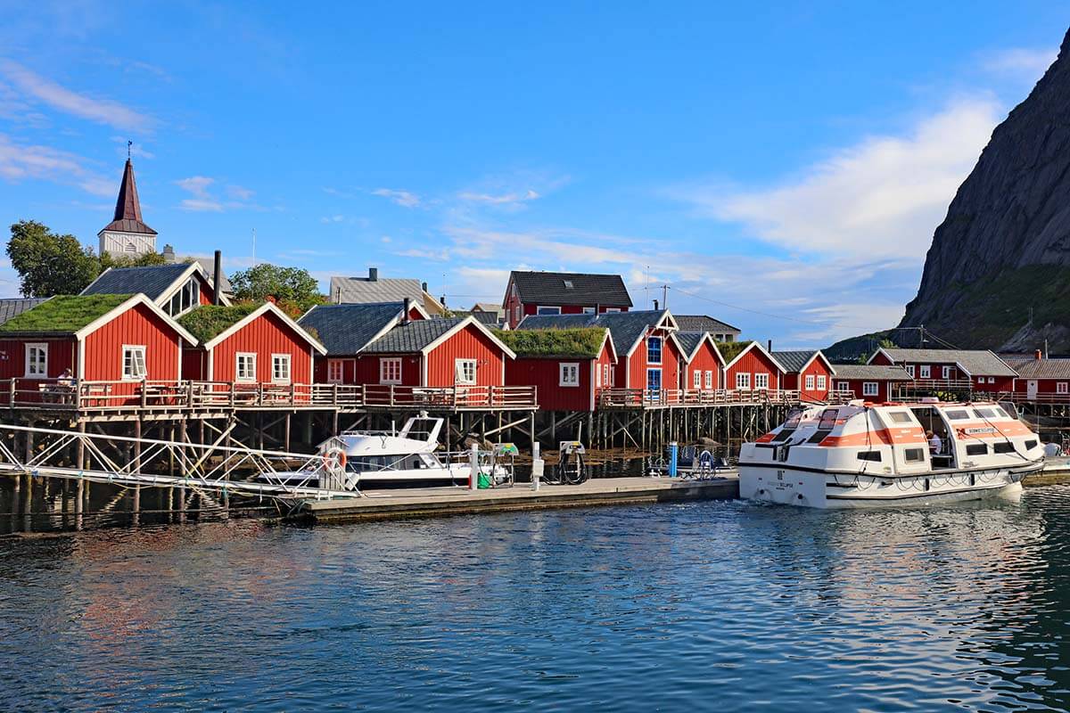 Reine - most beautiful town in Lofoten Islands Norway