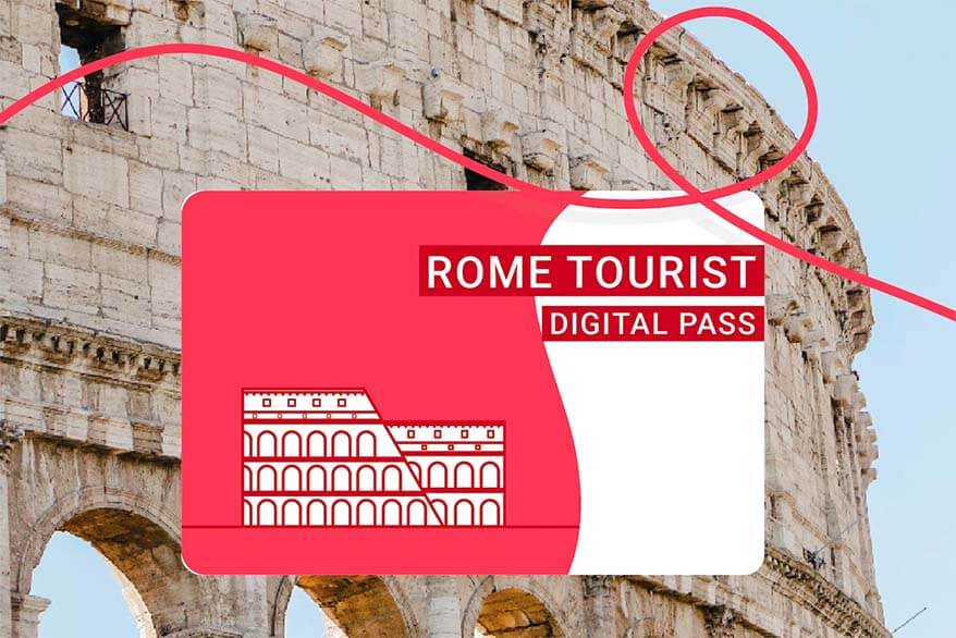 Rome city card for most popular tourist attractions