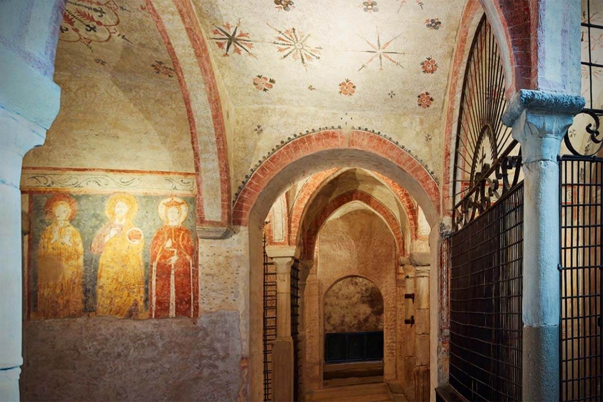 San Sepolcro Crypt in Milano Italy