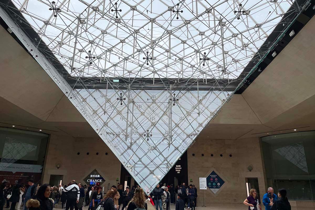 The Carrousel entrance - best way to enter the Louvre Museum
