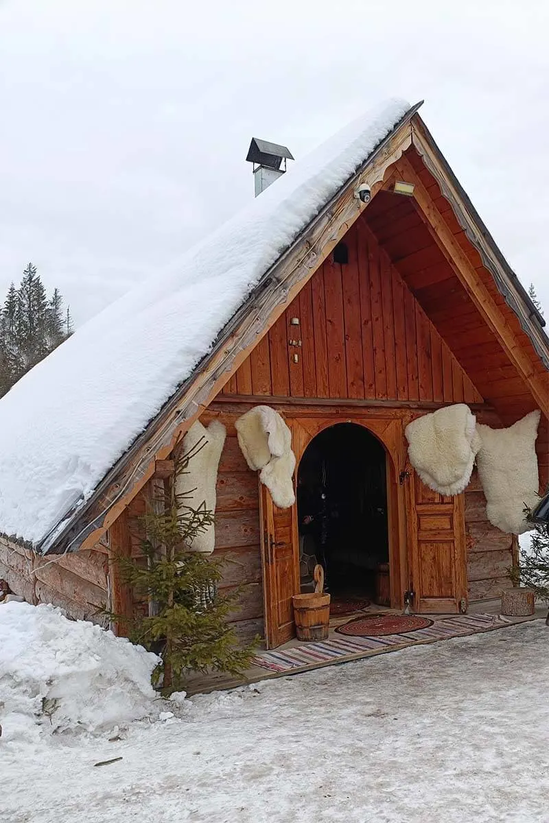 Traditional mountain hut in Koscielisko, Poland - Zakopane day tour