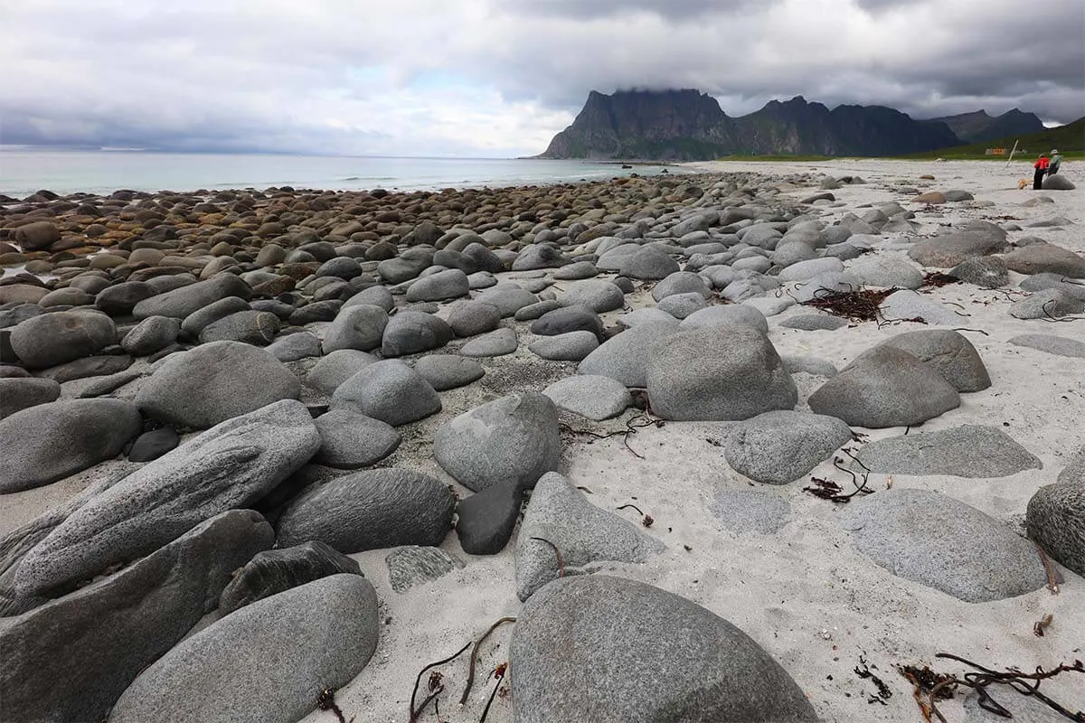 Uttakleiv beach in Lofoten Islands