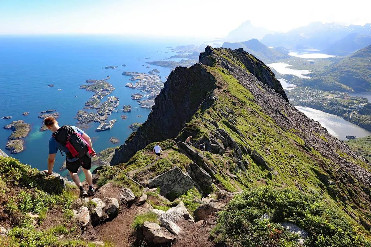 View from Floya mountain in Svolvaer, Lofoten