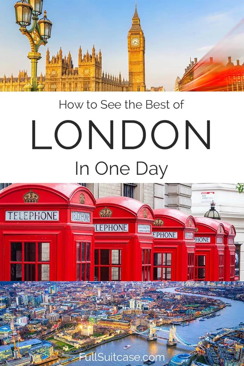 Best of London in one day - what to see, itinerary, maps