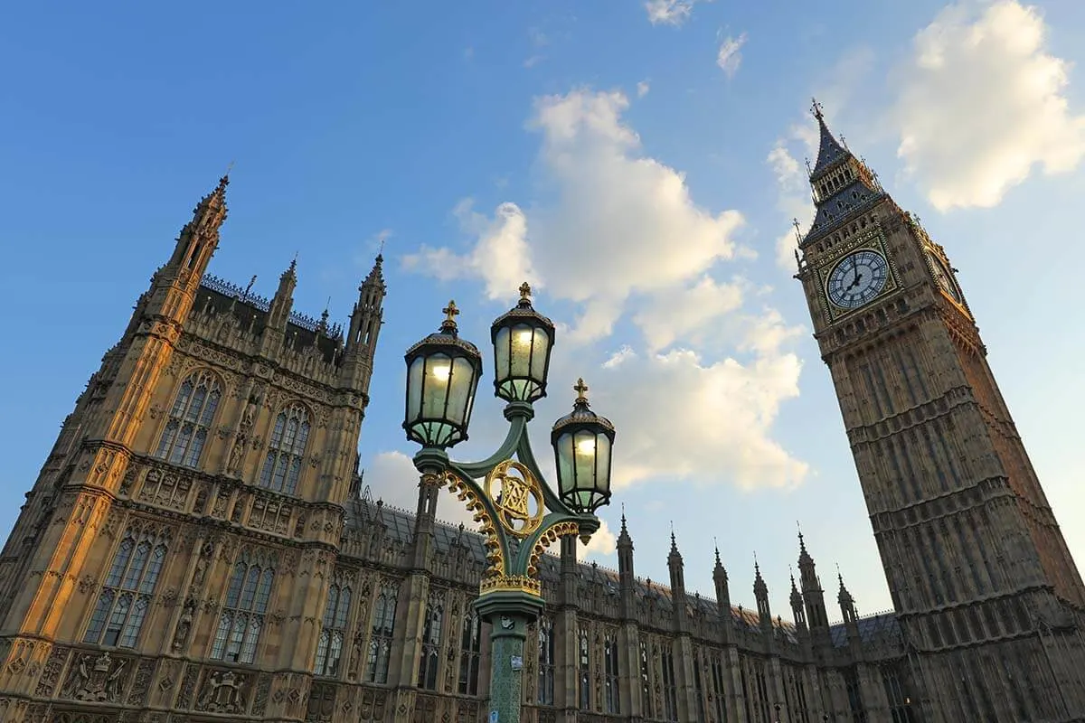 Big Ben Tower (Elizabeth Tower) in London UK