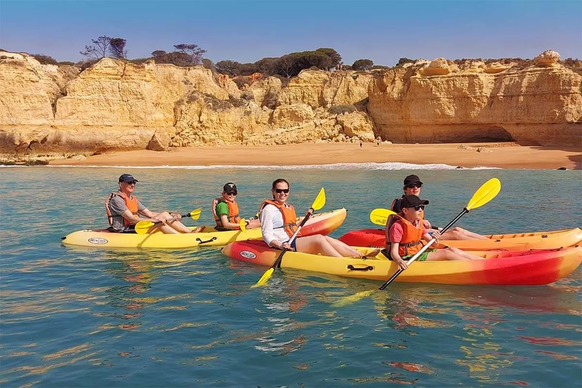 Kayaking in Algarve in April