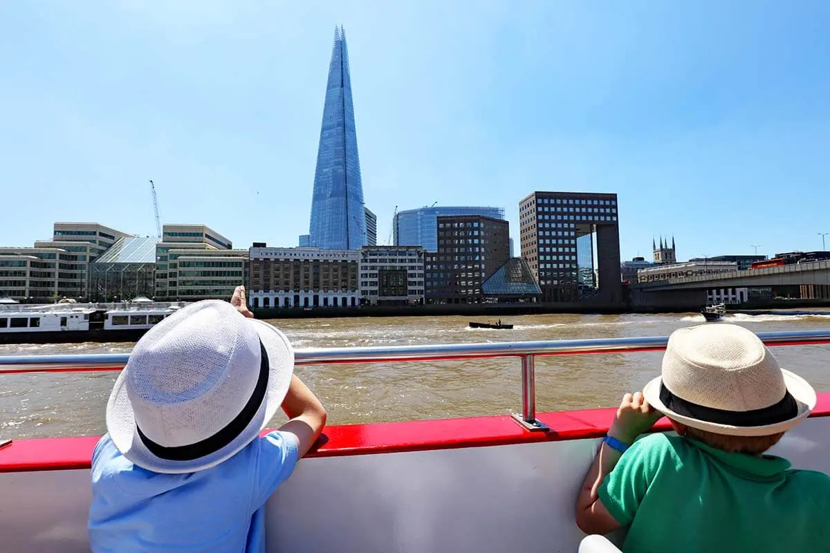 London River Thames Cruise view on the Shard