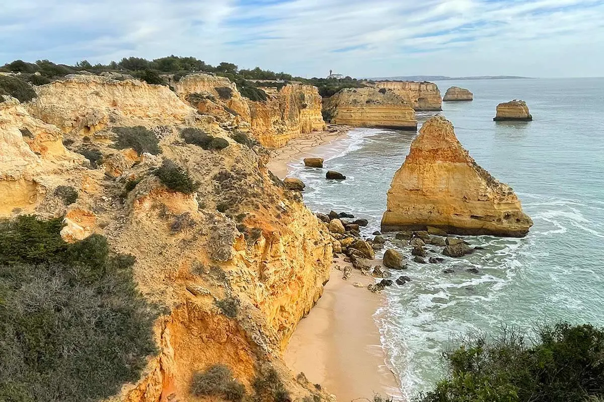 Marinha Beach as seen from the Seven Hanging Valleys Trail