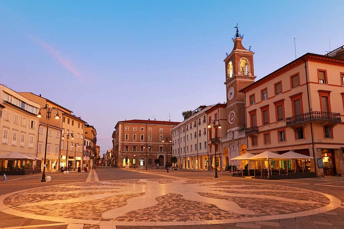 Piazza Tre Martiri - best places to see in Rimini Italy