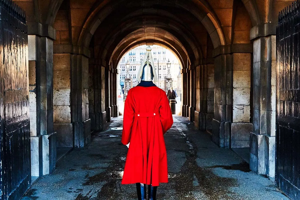 Royal Guard at Horse Guards Parade in London