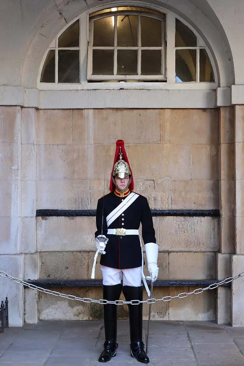 Royal Guard at The Household Cavalry Museum in London