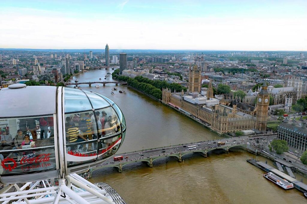 View from London Eye