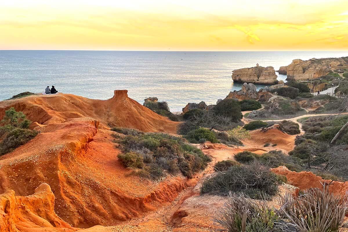 Albufeira coastline Algarve Portugal