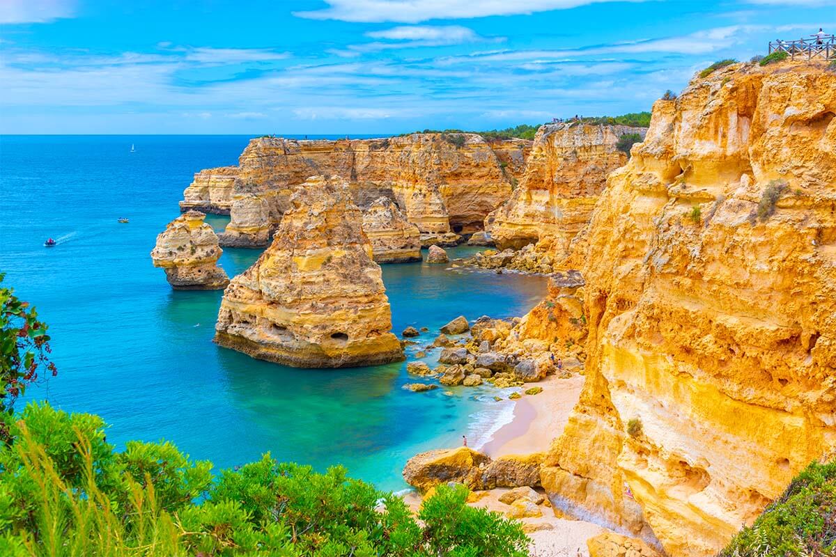 Algarve coastal cliffs near Praia da Marinha