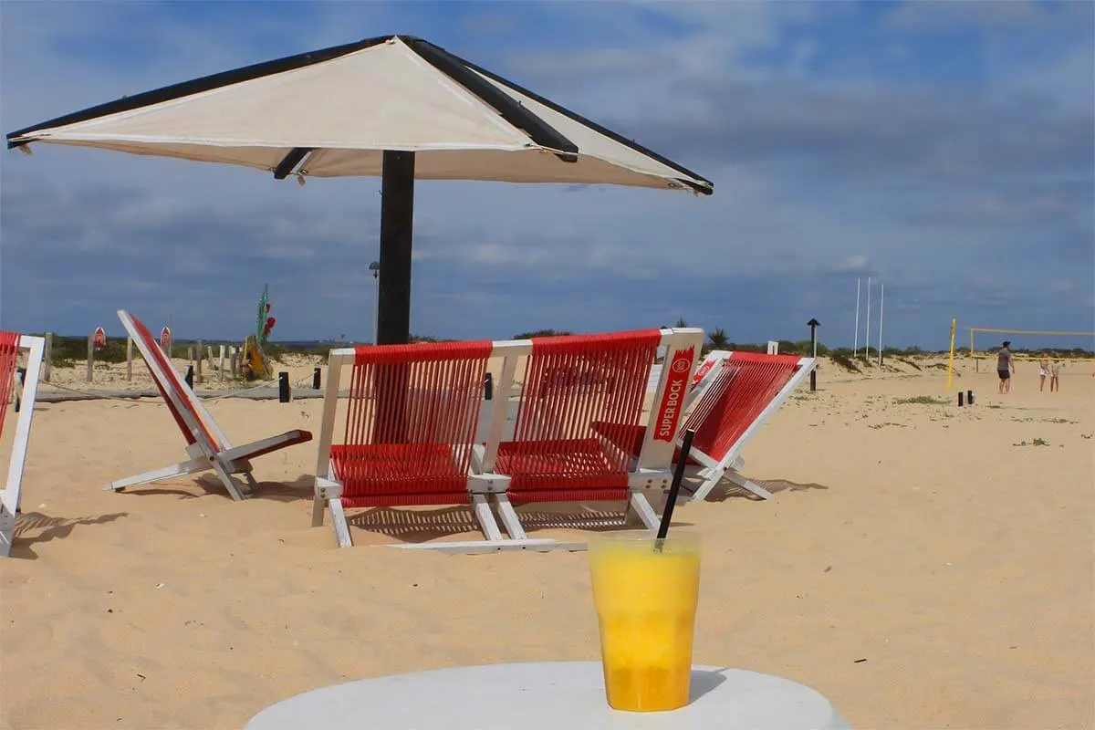 Cocktail on the beach - Praia da Ilha de Tavira