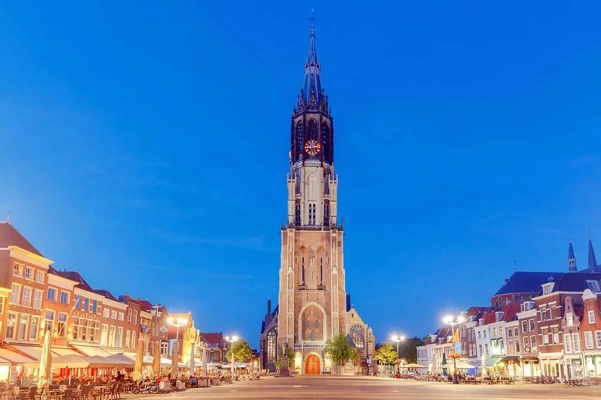 Delft Markt Square and New Church