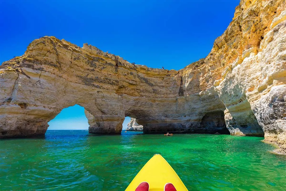 Kayaking in Algarve Portugal