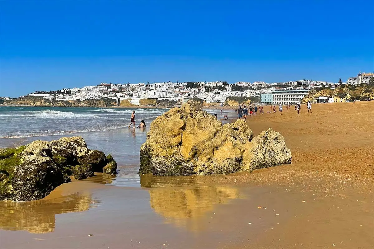 Praia Alemaes and Praia Inatel beaches in Albufeira