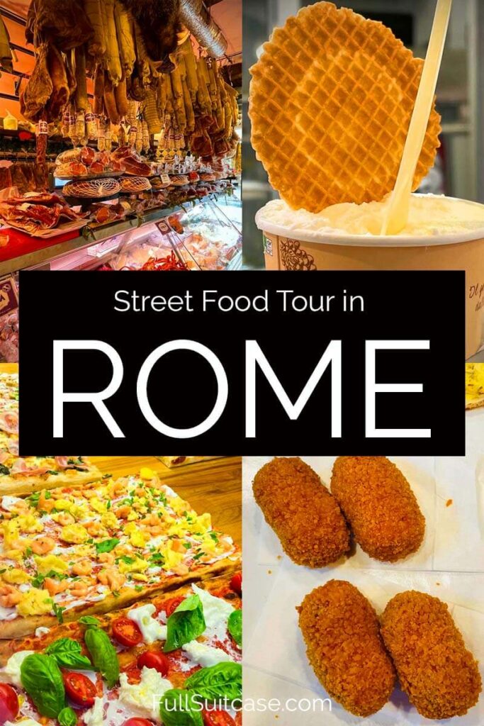 rome street food tour with local guide