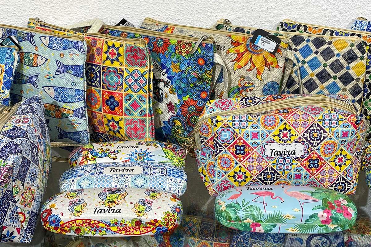Tavira souvenirs at a local gift store in Tavira Portugal
