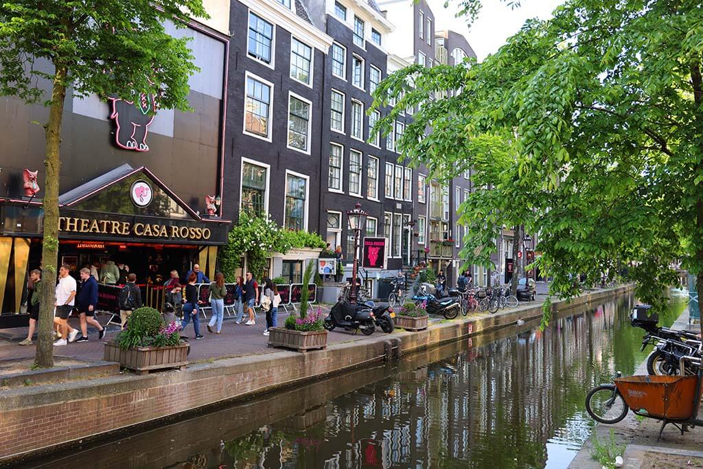 Casa Rosso theater in Amsterdam's Red Light District