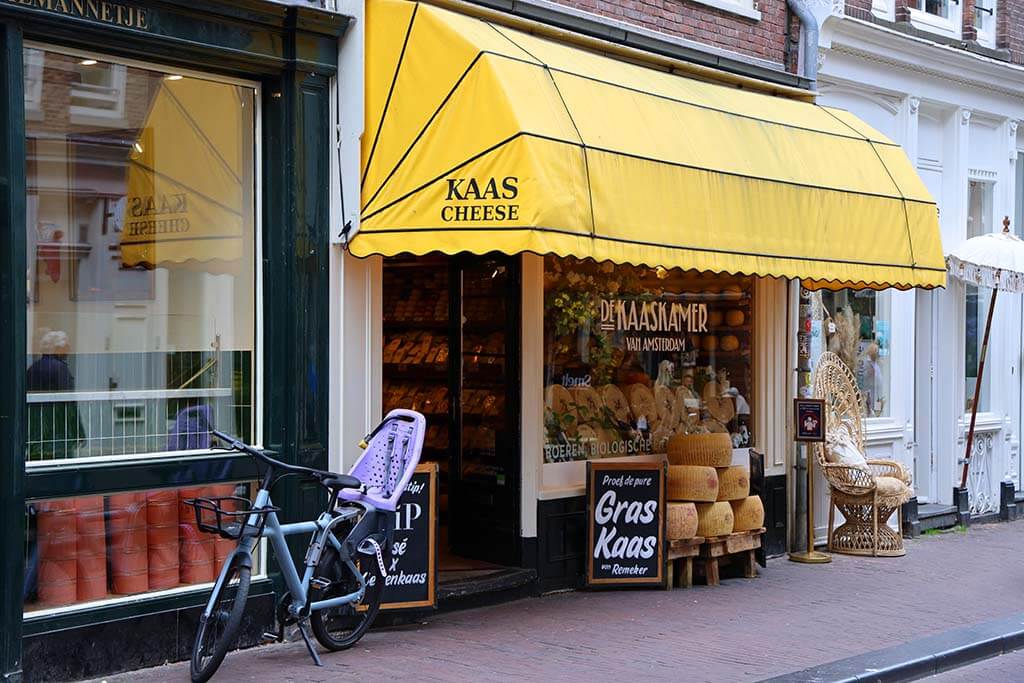 De Kaaskamer cheese shop in 9 Streets in Amsterdam