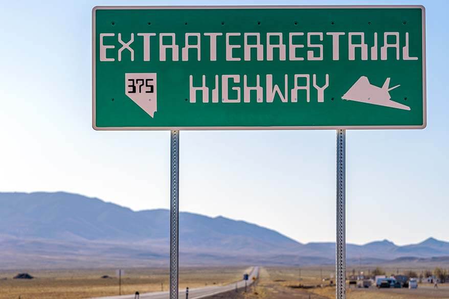 Extraterrestrial Highway sign, Area 51, Nevada