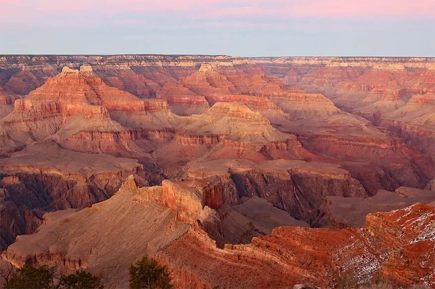 Map of the route for San Diego, Grand Canyon & Vegas