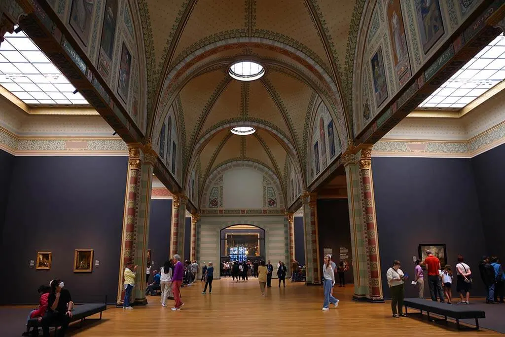 Inside the Rijksmuseum in Amsterdam in June