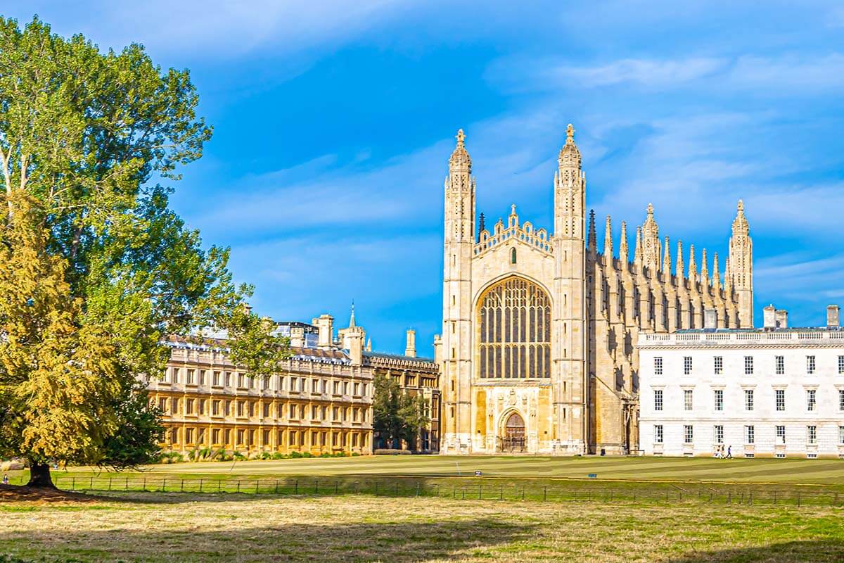 King's College in Cambridge - London day trips