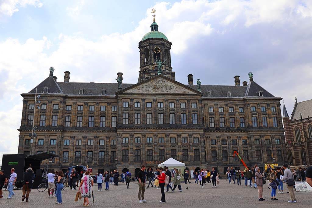 Royal Palace on Dam Square in Amsterdam