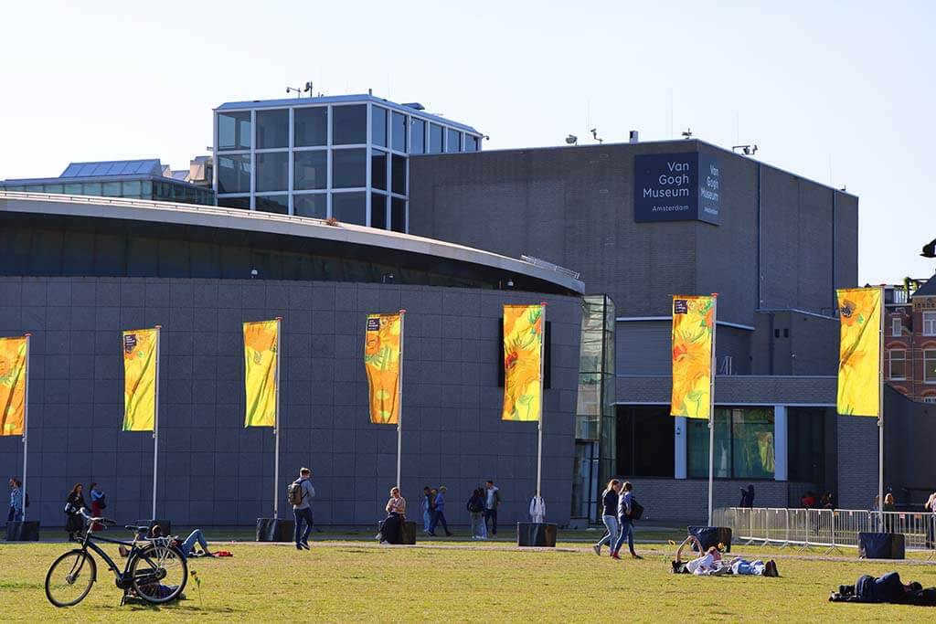 The building of Van Gogh Museum in Amsterdam
