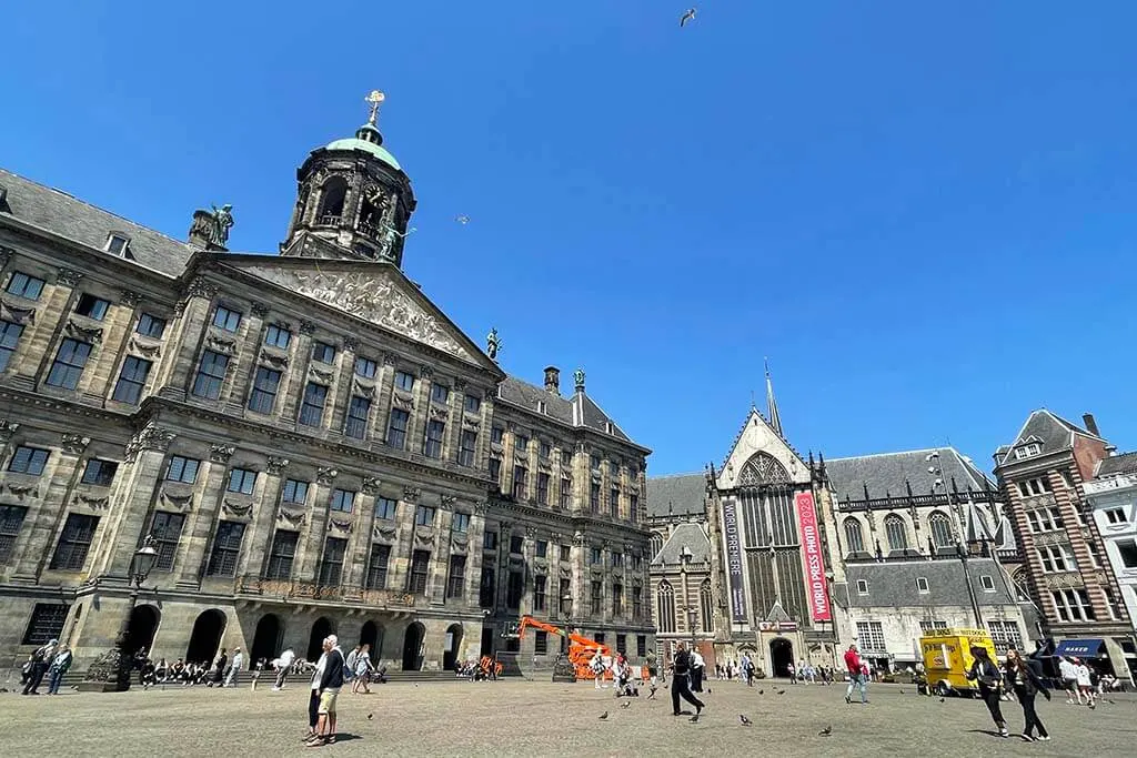 Amsterdam Royal Palace and Dam Square