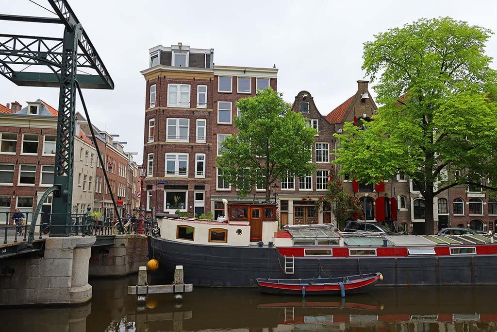 Jordaan neighborhood canal in Amsterdam