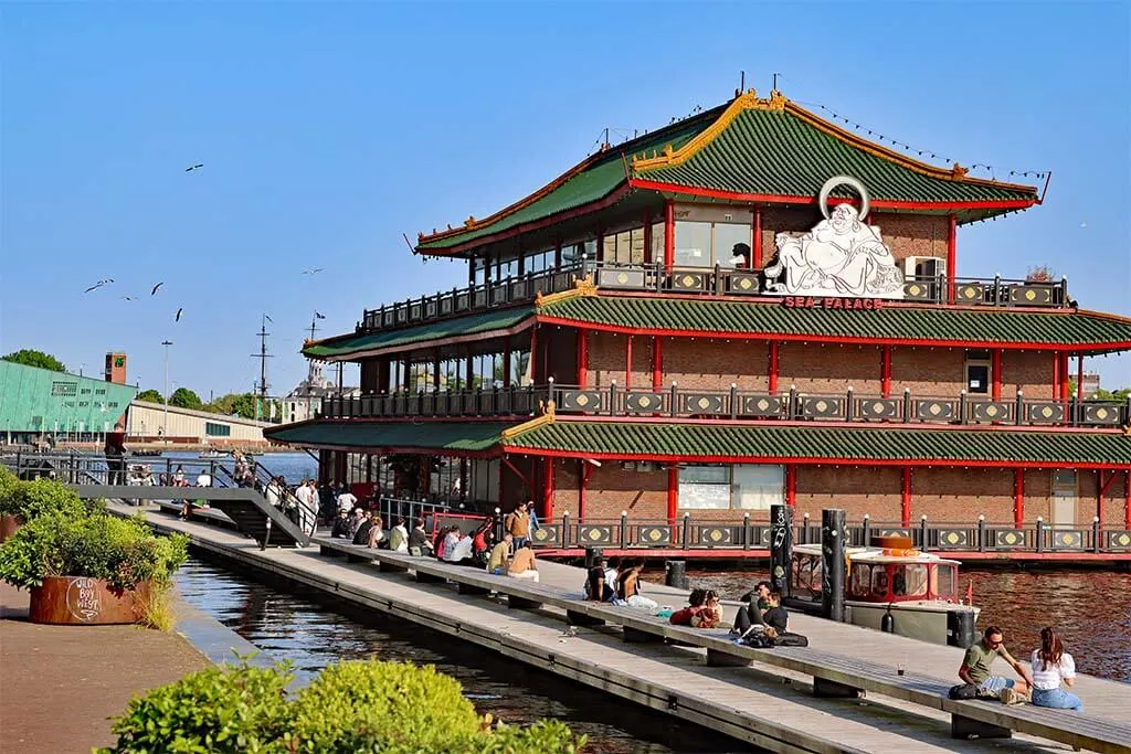 Sea Palace Chinese Restaurant on Eastern Docklands Island in Amsterdam