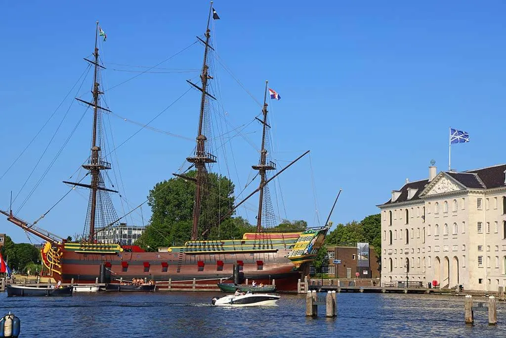 The National Maritime Museum (Scheepvaartsmuseum) in Amsterdam