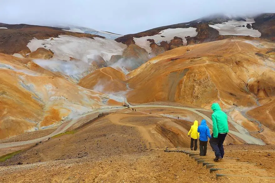 Visiting Kerlingarfjöll in Iceland on a cold summer day