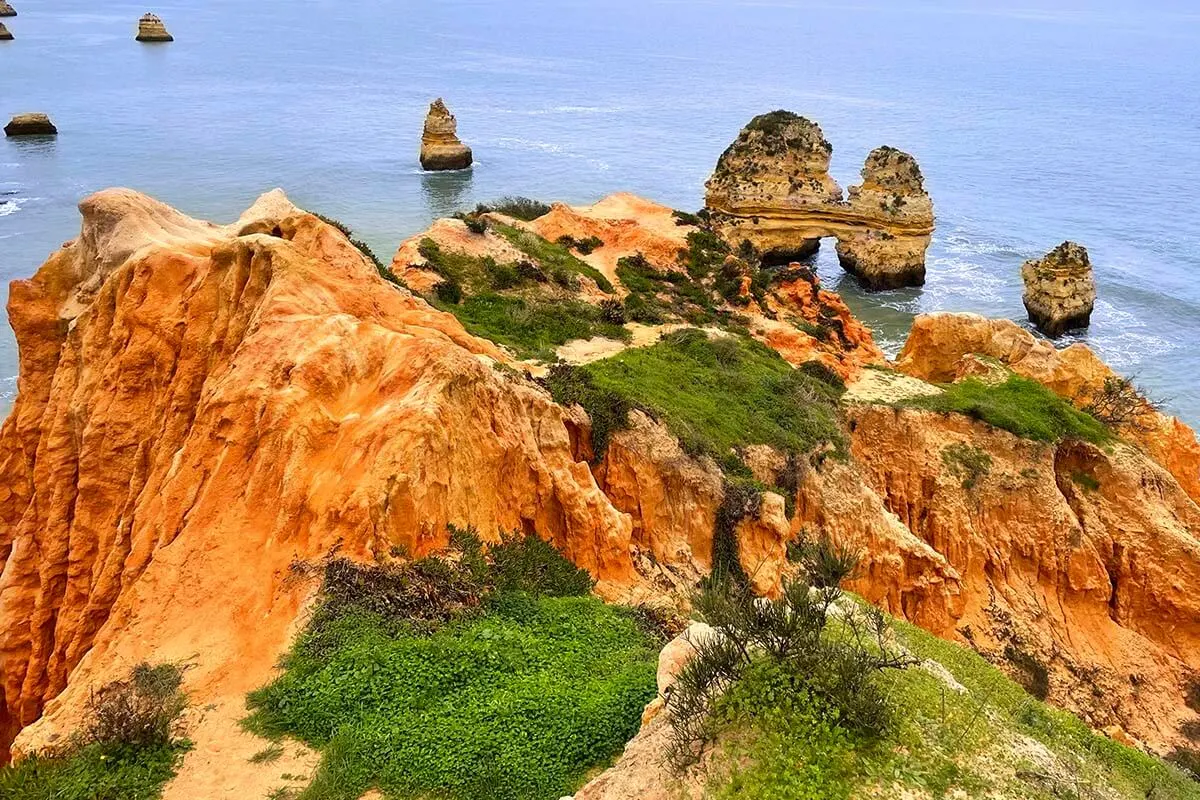 Algarve coastal scenery as seen from one of the Ponta da Piedade viewpoints