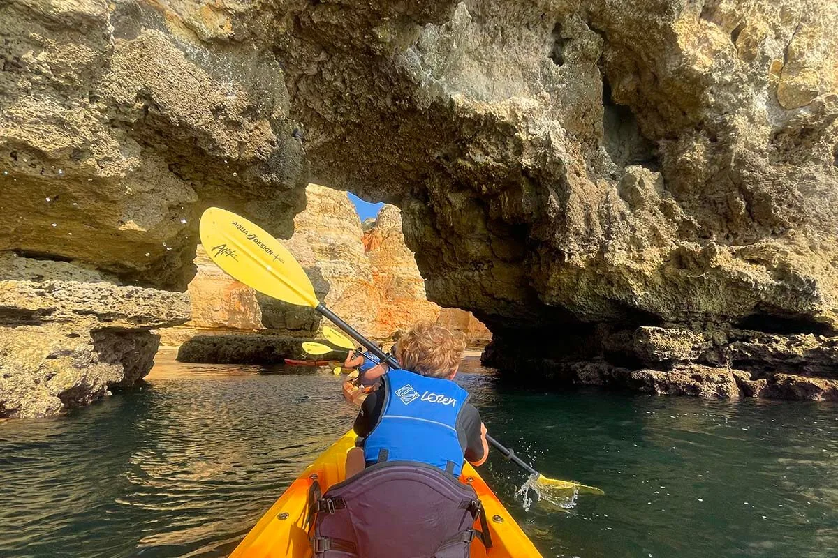 Best things to do in Lagos - kayak tour to Ponta da Piedade