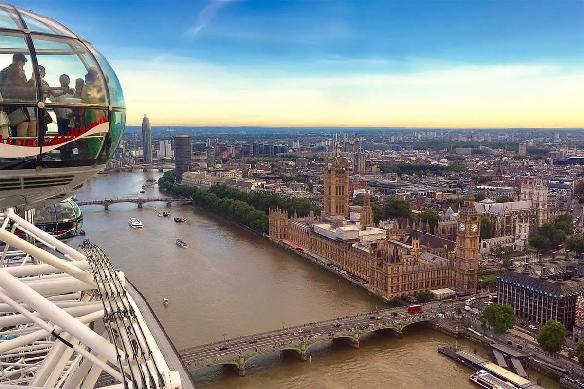 London Eye United Kingdom - traveling to Europe