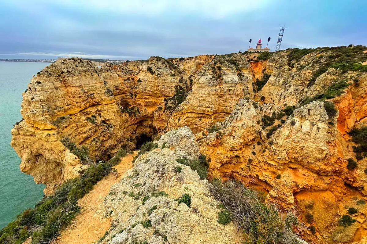 Ponta da Piedade cliffs in Algarve Portugal