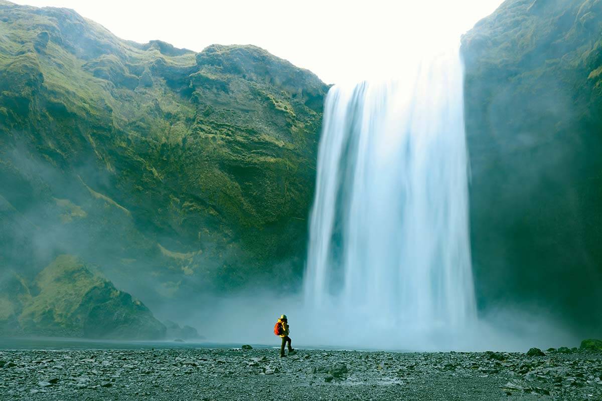 Waterfall in Iceland - Europe travel tips