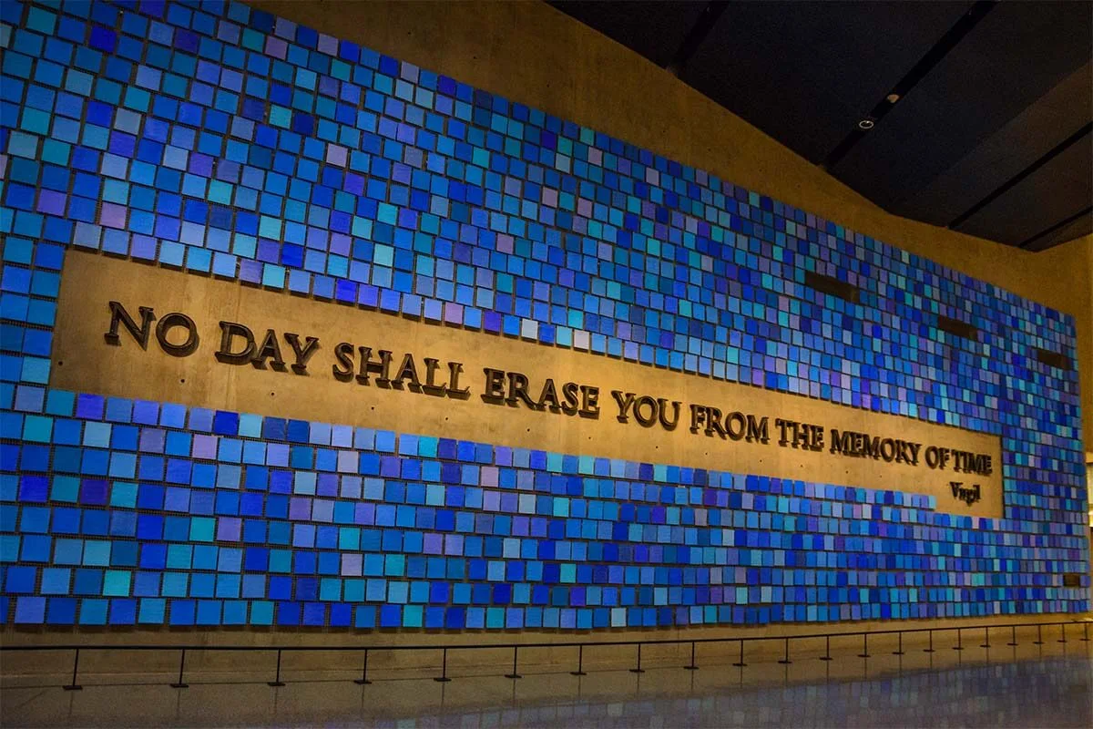 9 11 Memorial Museum at Ground Zero in New York World Trade Center
