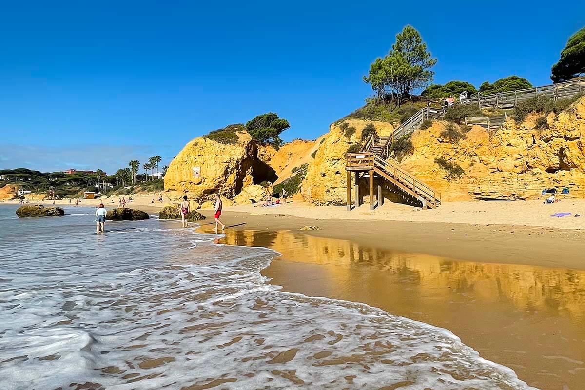 Algarve beach on a sunny day in November