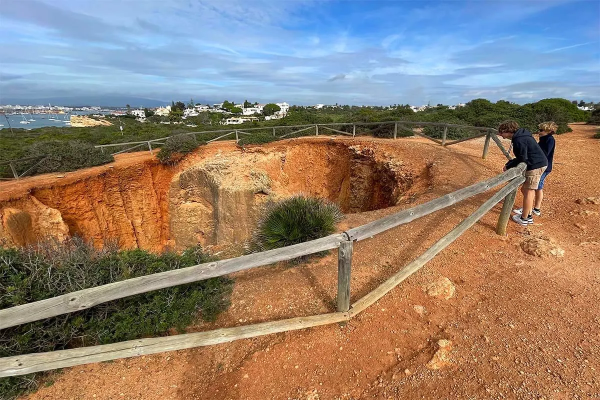 Algarve coastline in Ferragudo