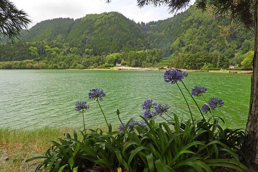 Furnas Lake on Sao Miguel Island in the Azores