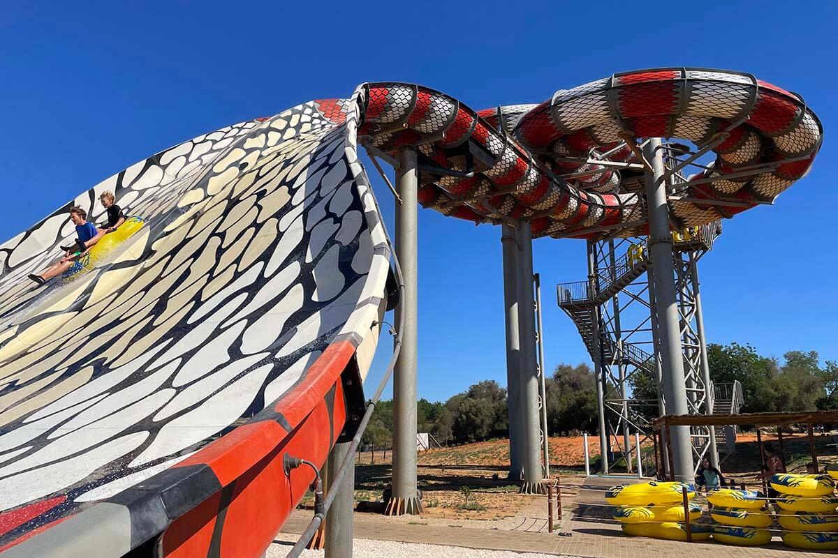 King Cobra water attraction at Aqualand Algarve