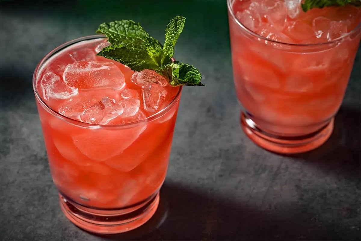 Korean watermelon soju cocktail