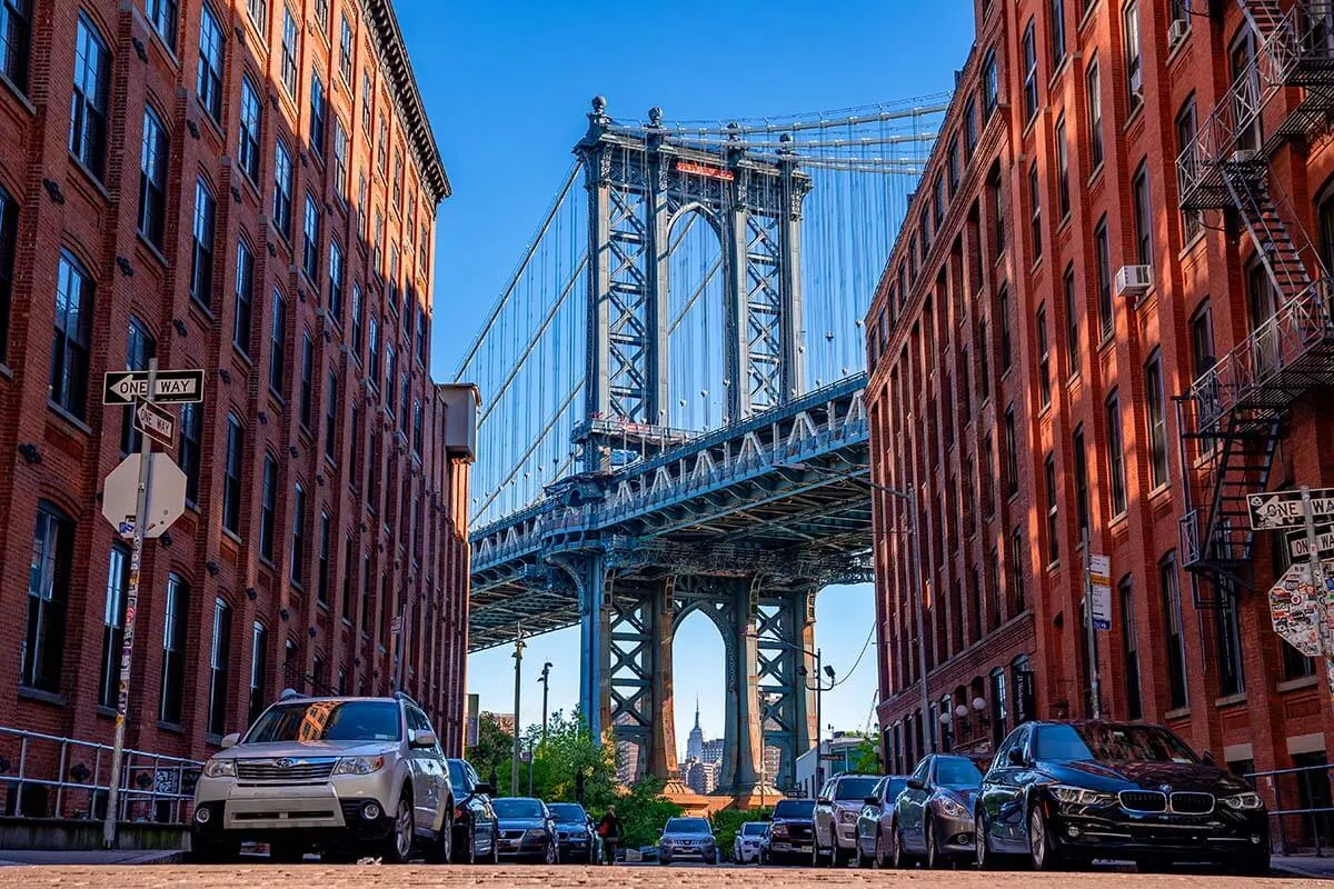 Manhattan Bridge View from DUMBO area New York